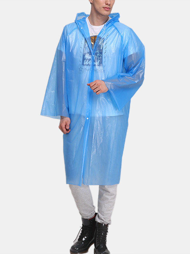 PEVA Body Protective Suit Disposable Dust-proof Water-proof Hiking Raincoat