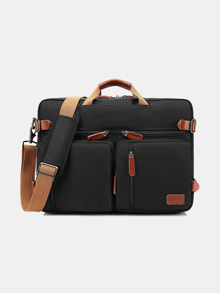 Men Nylon Multifuction Large Capacity Multi-Pockets Laptop Bag Business Briefcases Handbag Crossbody Bag