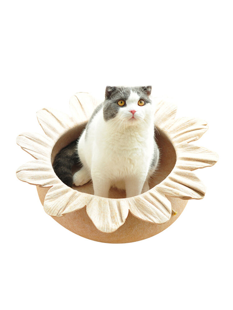 Flower Bowl-Form-Haustier-Katzen-Filz-Schlaf-Bett-Hundehütte