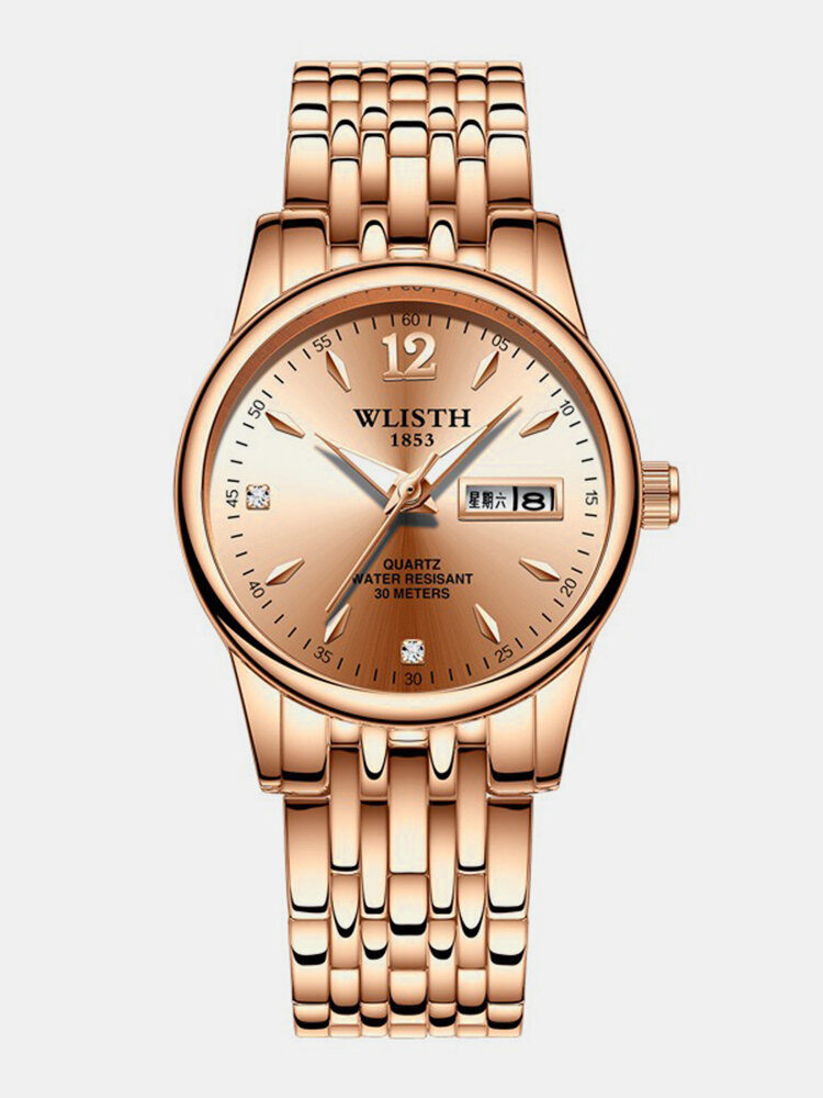 Trendy Fresh Quartz Watch Luminous Waterproof Waist Watch Date Display Design Watch For Women