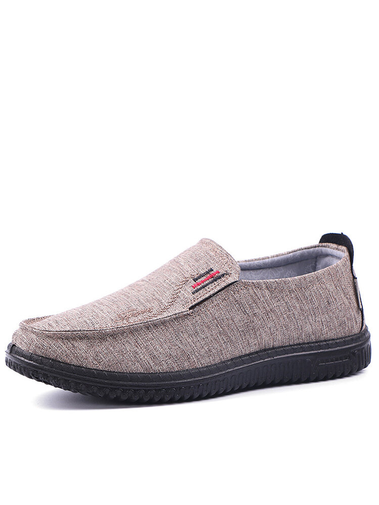 

Men Comfy Light Weight Hard Wearing Old Peking Style Cloth Shoes, Camel;gray