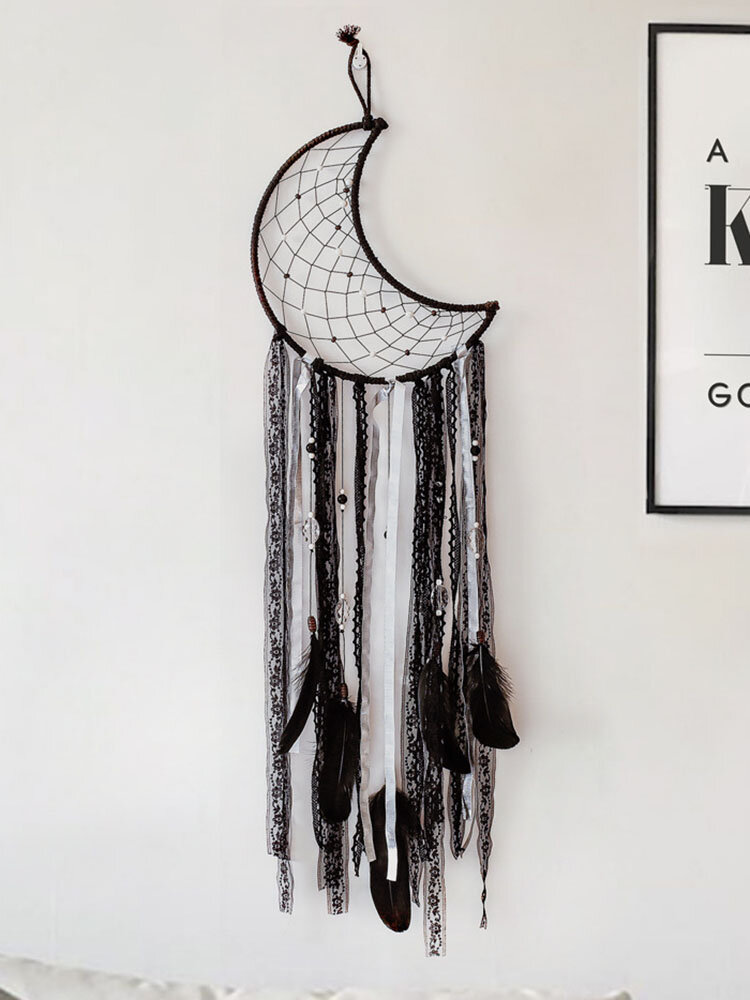 1PC Cotton Black Moon Web Wall Hangings Ornament Home Decoration