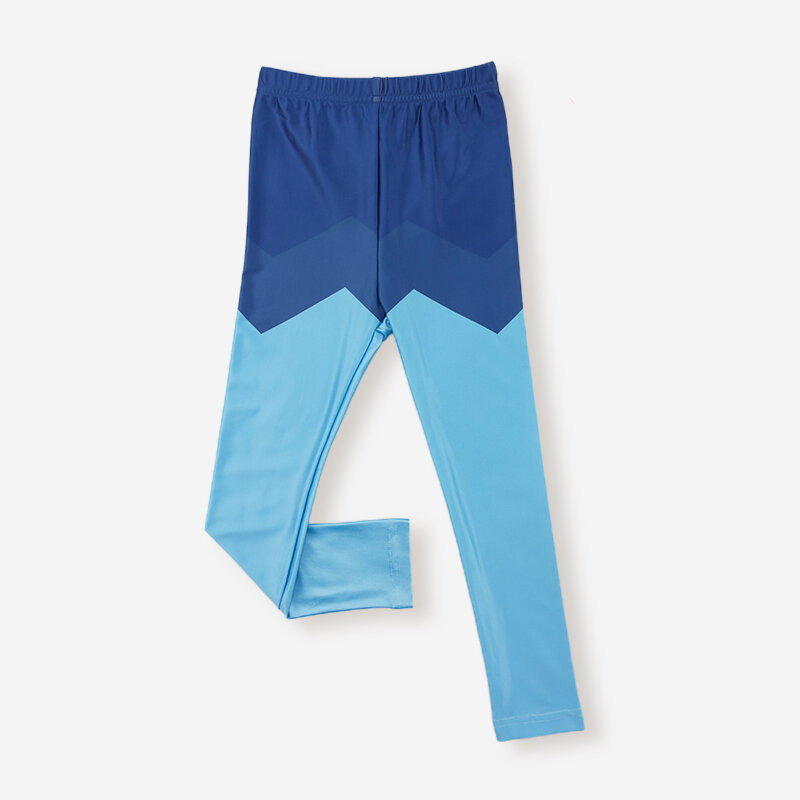 

Boy's Color Patchwork Pants For 2-8Y, Sky blue