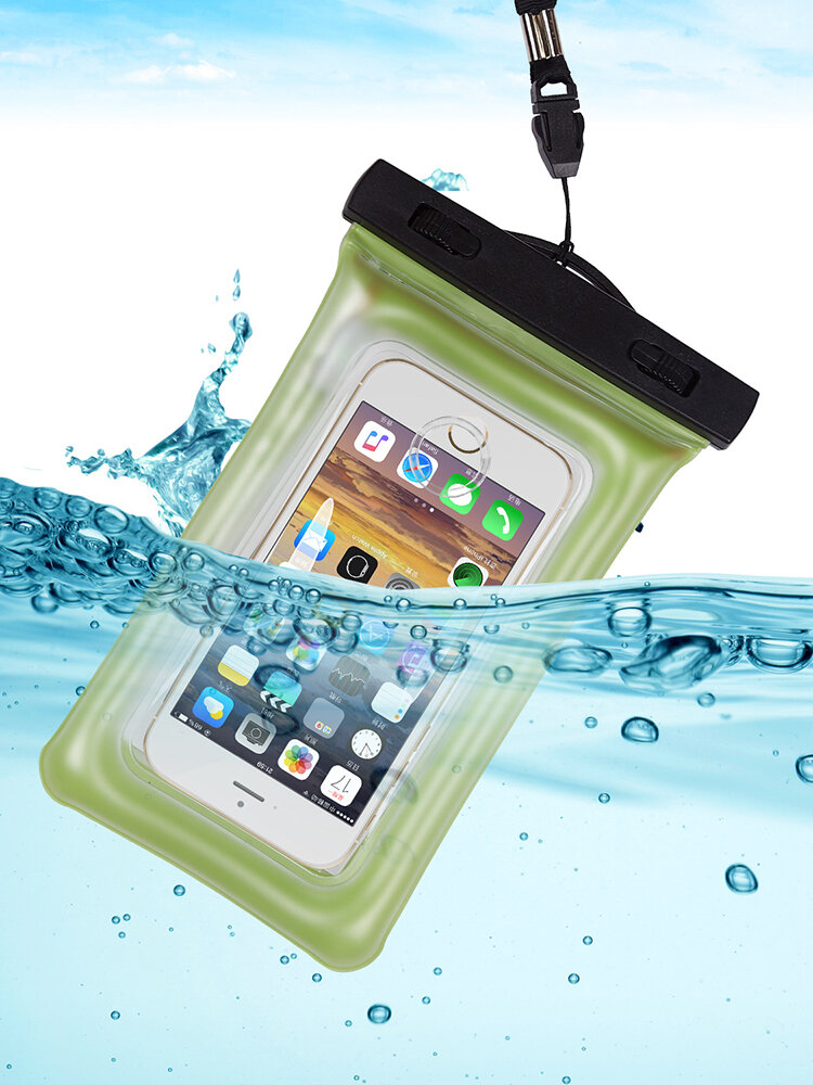Inlet Automatic Alarm Waterproof Mobile Phone Bag Swimming Universal Transparent Anti-fall Waterproo