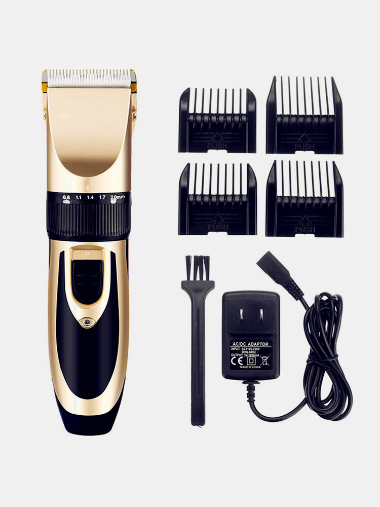 Rechargeable Men Electric Hair Clipper Trimmer Beard Shaver 110-240V Haircut Ceramic Blade