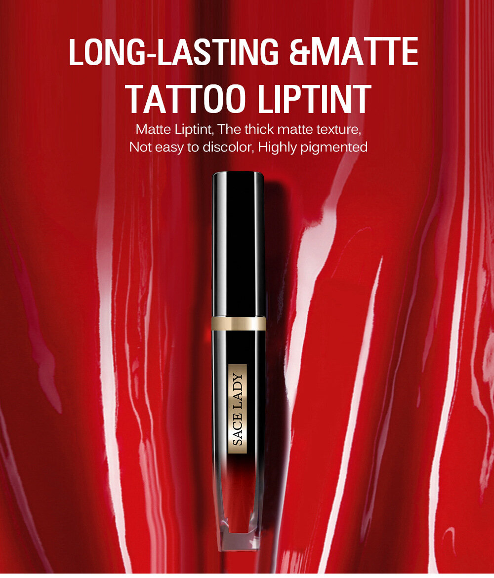 12 Colors Matte Lip Gloss Waterproof Makeup Long Lasting Non-Fading Nude Lip Glaze Lipstick