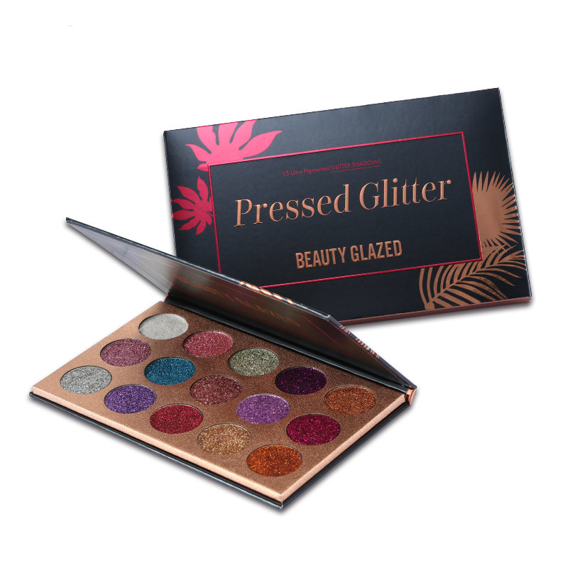 

BEAUTY GLAZED Colorful Shimmer Eyeshadow Palette Long-lasting Eye Shadow Natural Makeup, As picture