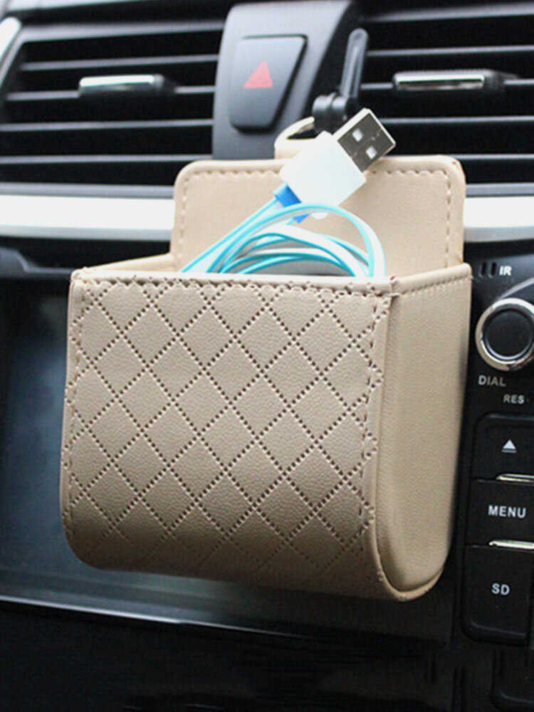 Auto Air Vent Car Storage Bag Multi-functional PU Phone Bag Ditty Bag Special 3 /US$16.98 от Newchic WW