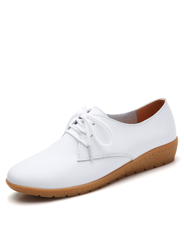 Women Casual Lace-up Soft Comfy Driving Shoes
