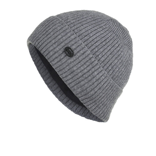 New Plus Pinstriped Head Cap Knitted Sweater Cap 