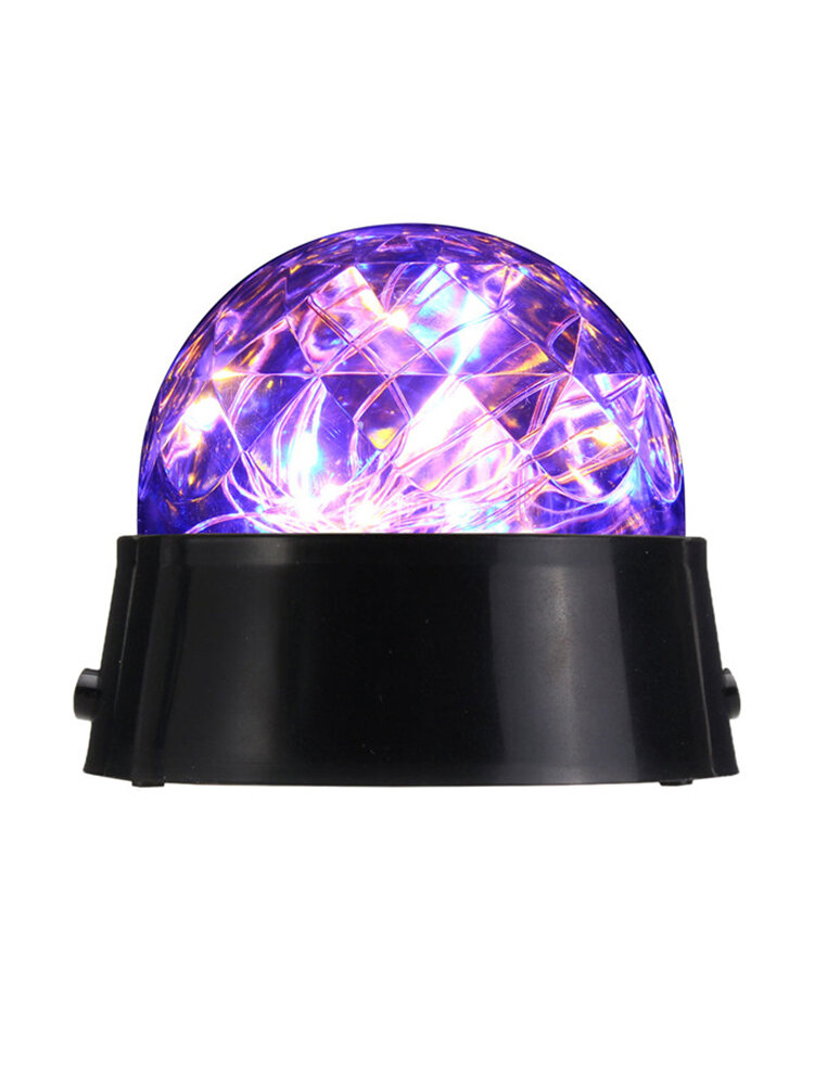 Battery Powered Crystal Star Ball LED Mode Night Light Projection Bedside Lamp Home Decor