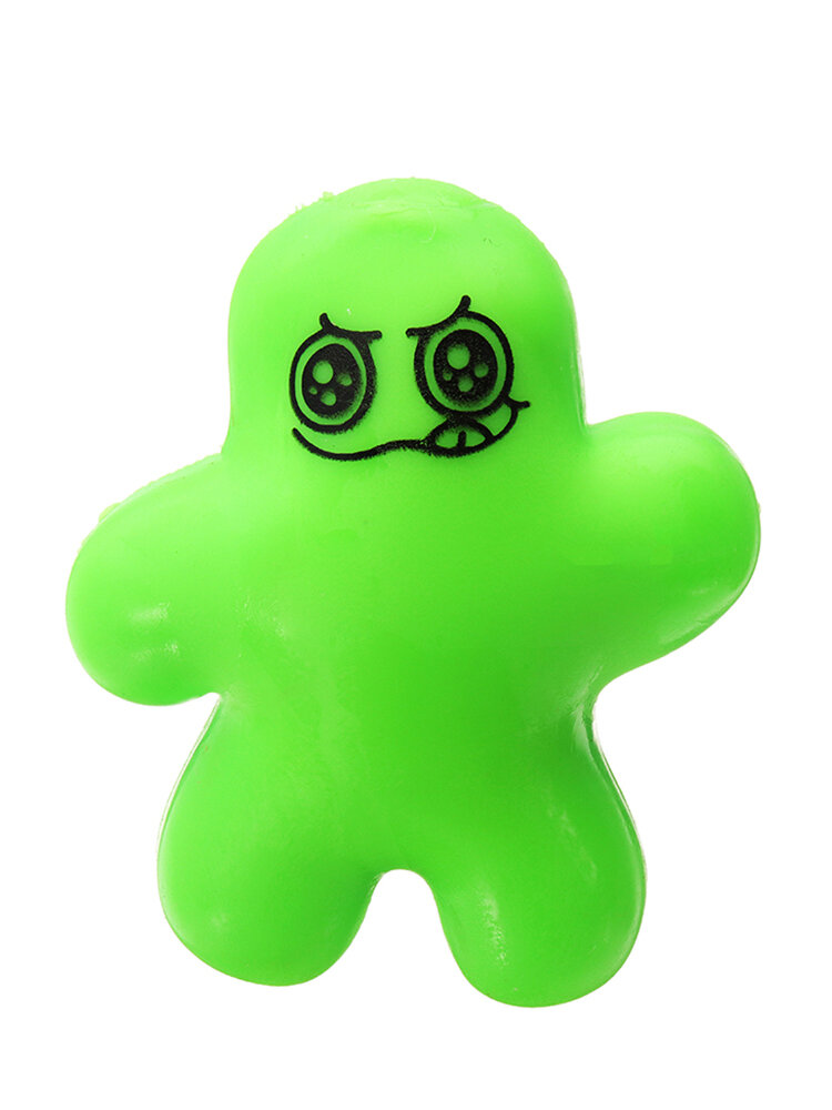 

Cute Squeeze Man Squishy Stretchy Doll 10cm Stress Reliever Decompress Gift Decor Toy, Green;blue;yellow;pink