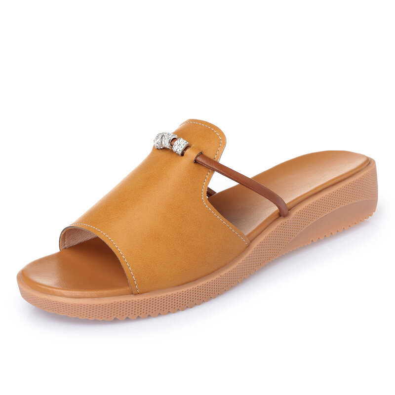 Hollow Out Slip Resistant Wedges Casual Slippers