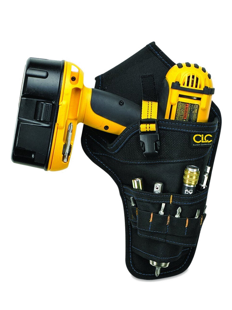 Portable Heavy Duty Drill Driver Holster Cordless Electrician Tool Bag Bit Holder Belt Pouch Waist Cordless Drill Storag