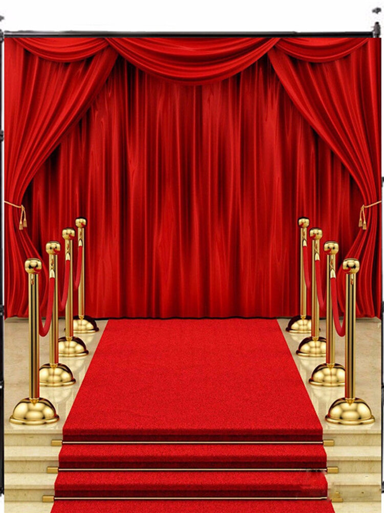 5x7ft Thin Vinyl Photography Backdrop Red Carpet Background Studio Props 
