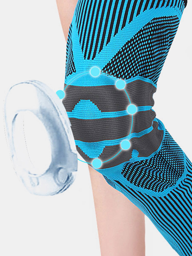 Silicone Anti-Collision Sports Knee Support Pad Elastic Breathable Spring Support Compression Protection Pads