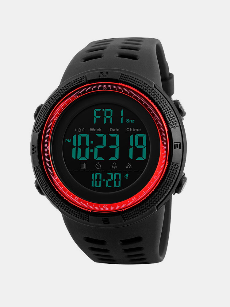 6 Colors Men Fashion Sports Watches Countdown Waterproof LED Digital Watch
