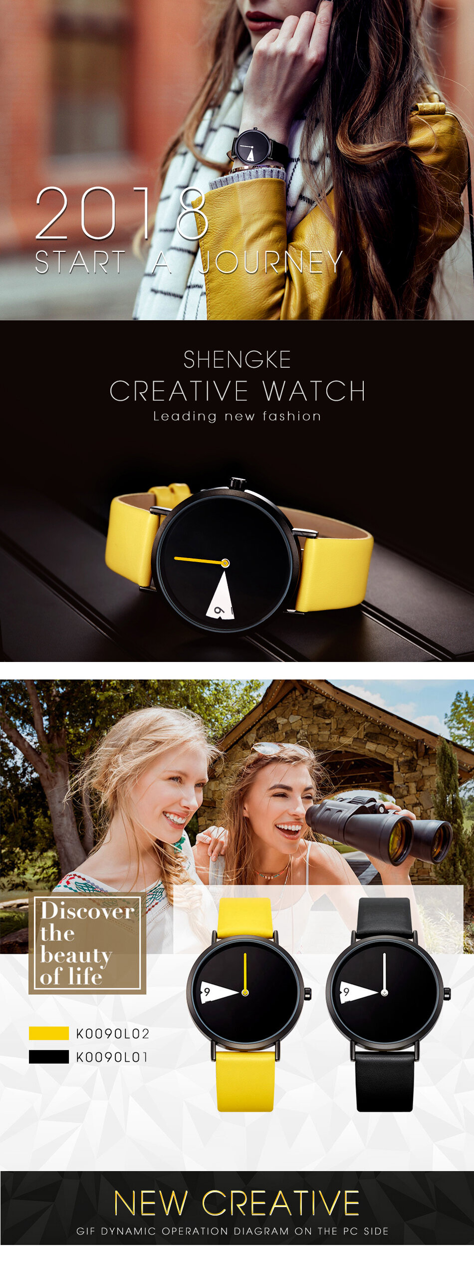 Casual Style Quartz Watch Creative Dial Fashion Women Waterproof Leather Band Quartz Watch
