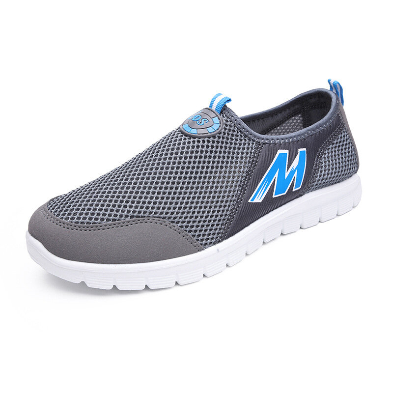 Men Mesh Breathable Slip On Light Weight Soft Casual Walking Shoes