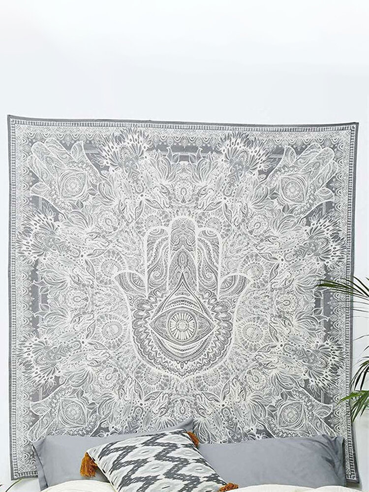 

210*145cm Hand Indian Ethnic Mandala Bedspread Throw Mat Wall Hanging Tapestry Rug Decor