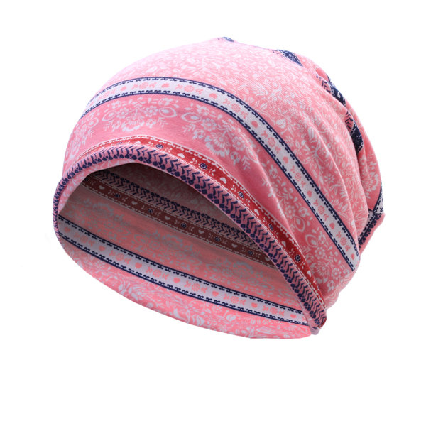 

Women Flowers Cotton Skullies Beanies Cap Casual Warm Bonnet Hat Both Cap And Scarf Use, Royal blue;grey;pink
