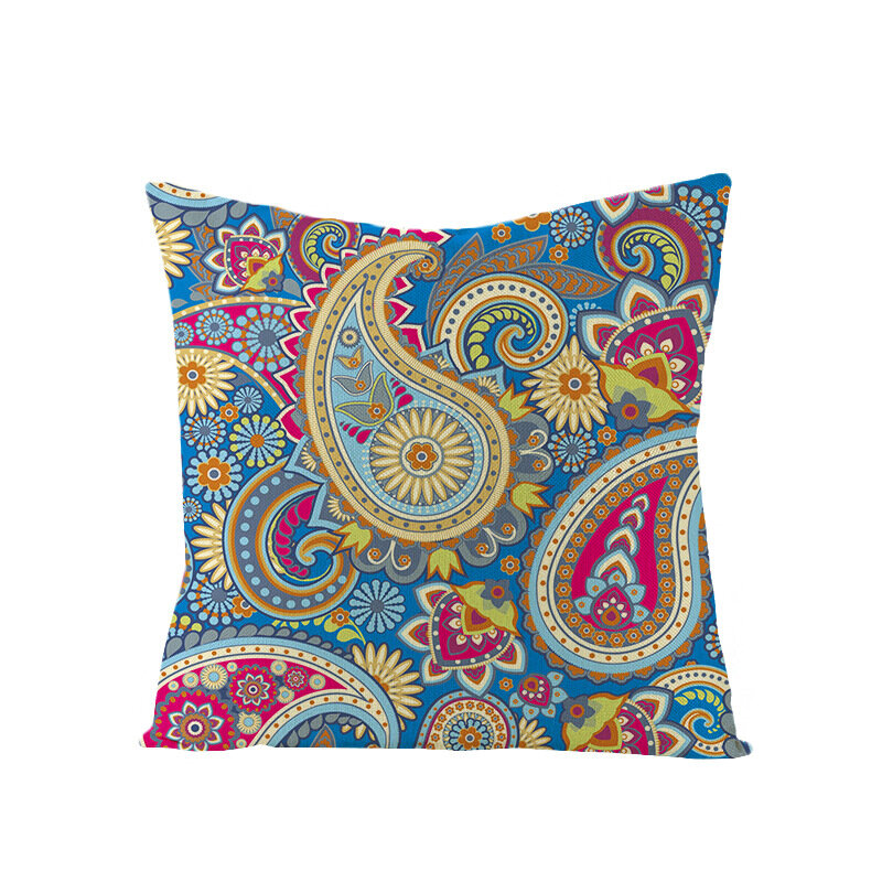 

Bohemian Mandala Folk Geometrical Style Linen Throw Pillowcases Home Sofa Art Decor Cushion Cover