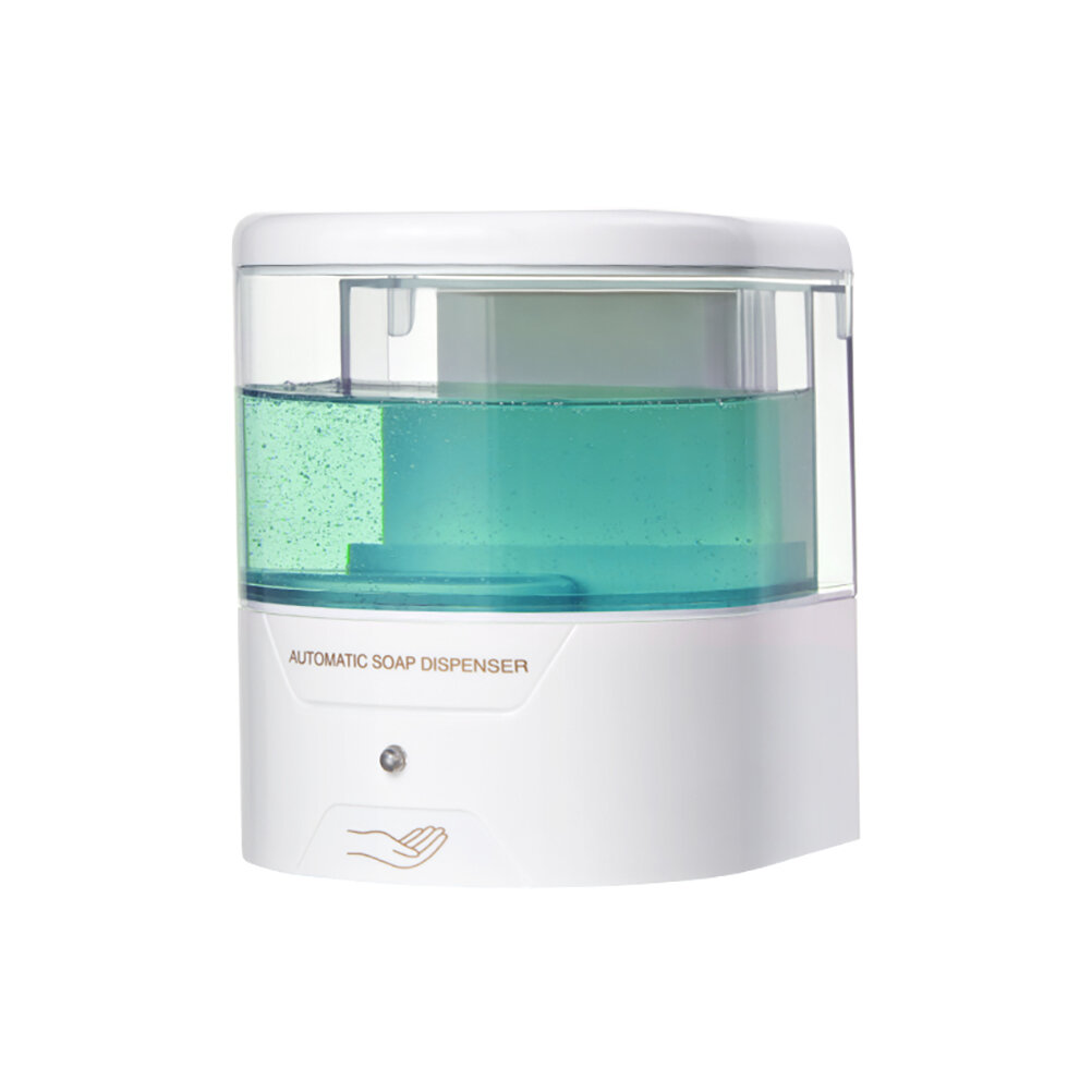

700ml Automatic Soap Dispenser Liq Hand Sanitizer Sterilizer Infrared Sensor Touchless Personal Hygiene Home Kitchen Bat, White