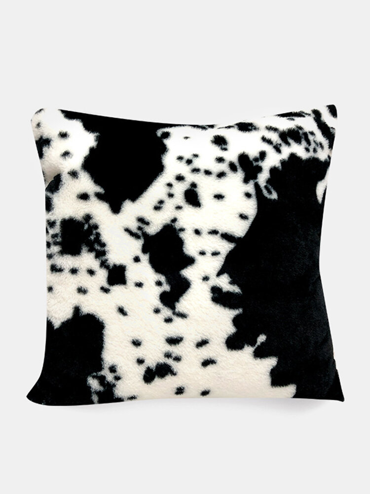 

Cow Pattern Animal Pattern Plush Pillow Bedside Sofa Office Car Cushion Cover, #02;#01