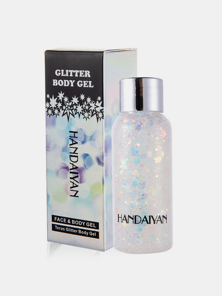 Mermaid Scales Face Body Sequins Body Milk Flash Gel Colorful Maquillage pour les yeux Polarized Eyeshadow