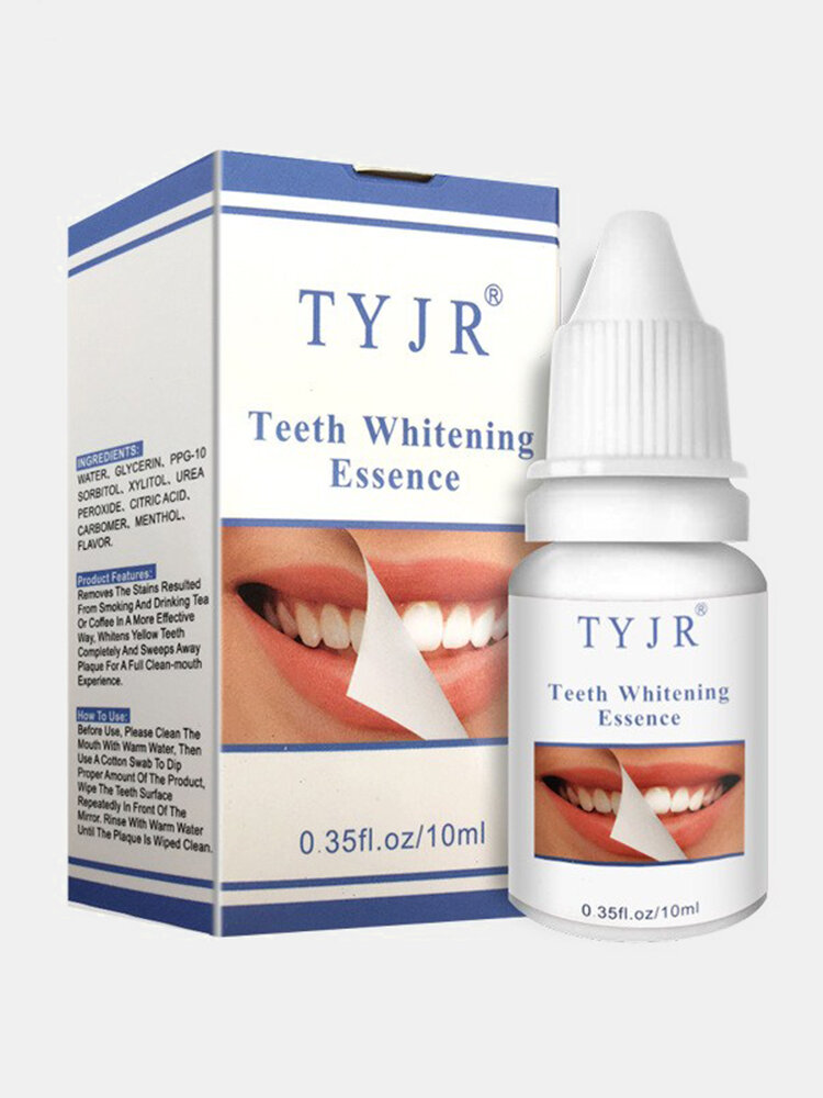 Teeth Whitening Liquid Remove Plaque Stain Yellow Smoke Oral Hygiene Cleaning Liquid 10ml