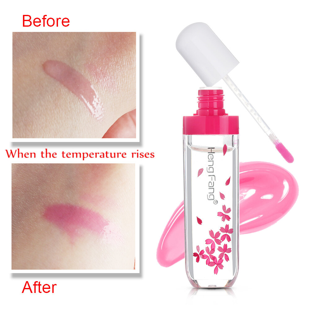 Temperature Cherry Liquid Lipstick Moisturizing Changing Color Lipgloss Blossom Red Lip Gloss Beauty