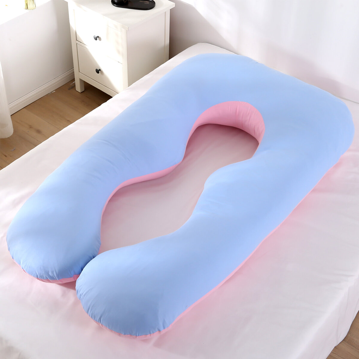 

145x80cm Pregnant Women Sleep Support Pillow Pillowcase Pure Cotton u Shape Maternity Pillows Pregnancy Side Bed, #01;#02;#03