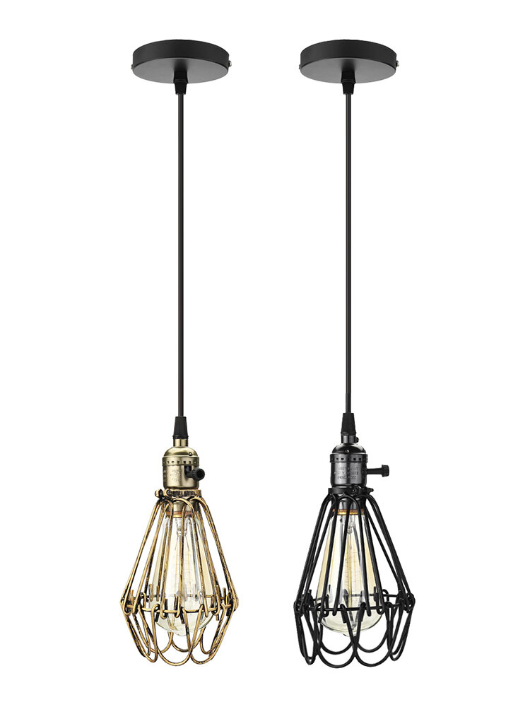 Industrielle Vintage Metall Käfig hängen Deckenpendelleuchte Lampenschirm Lampenschirm