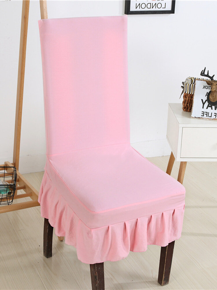 La chaise plissée extensible de taille universelle couvre les housses de siège de jupe pour le décor d'hôtel de fête de banquet de mariage