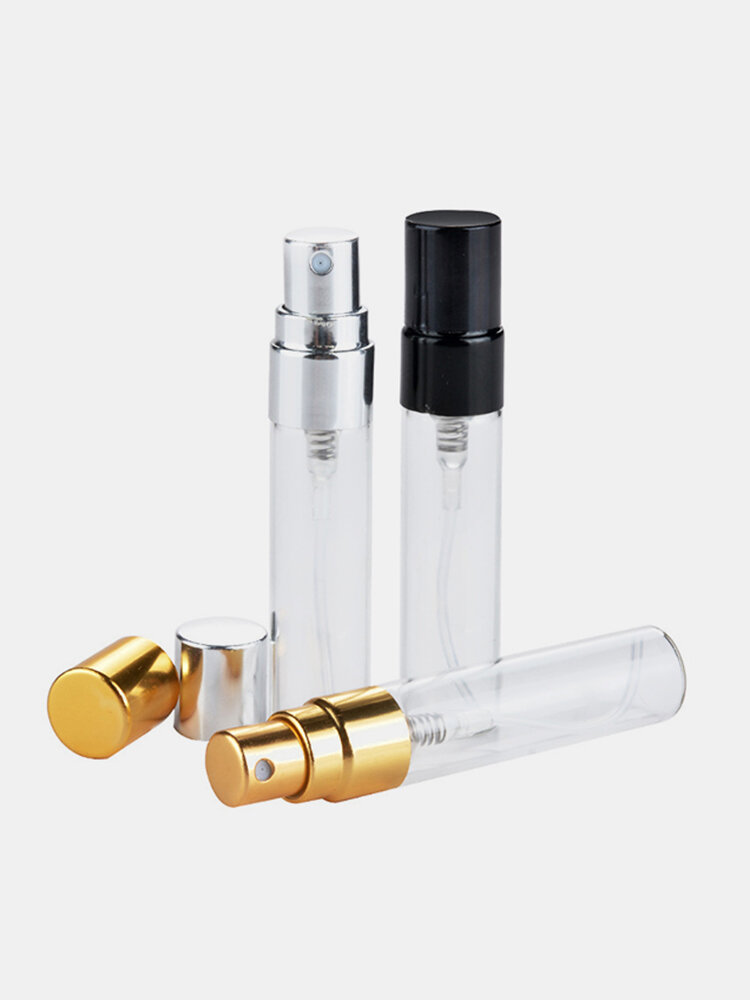 5 ML Empty Glass Perfume Bottle Refillable Aluminum Atomizer Protable Case