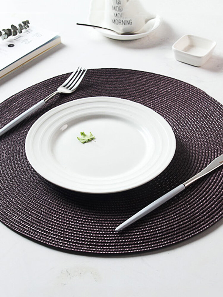 Jacquard Weaved Non Slip Placemats Dining Table Mats Set