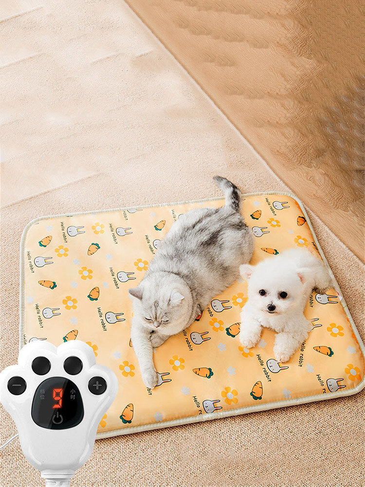 

Intelligent Pet Heating Pad Indoor Waterproof Animal Heated Bed Mat Adjustable Temperature and Constant Heating Electric