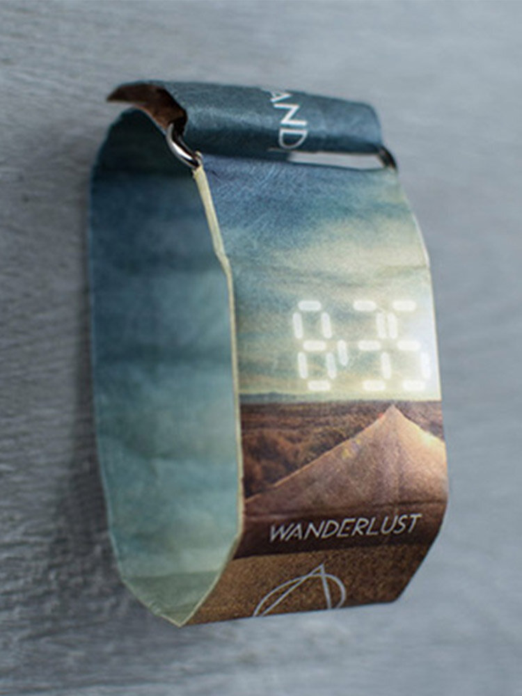 18 Colors DuPont Paper Digital Watches Men Environmentally Friendly Lightweight Splashproof Creative Watches