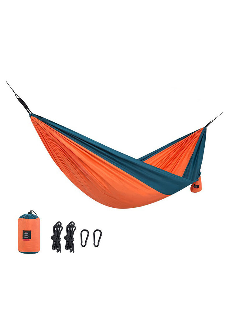 

Naturehike Single  Hammock Portable Polyester Swing Bed Max Load 180kg NH17D012-C, Blue;grey;orange