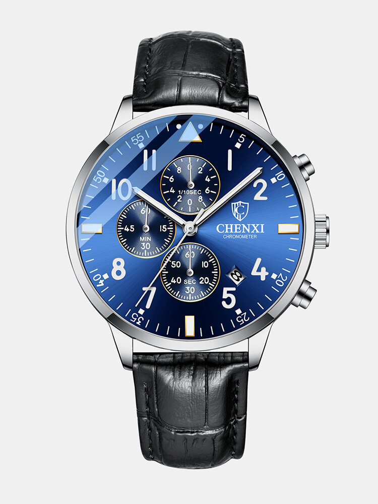 Business Full Steel Men Quartz Wristwatch Waterproof Date Clock Men Watch