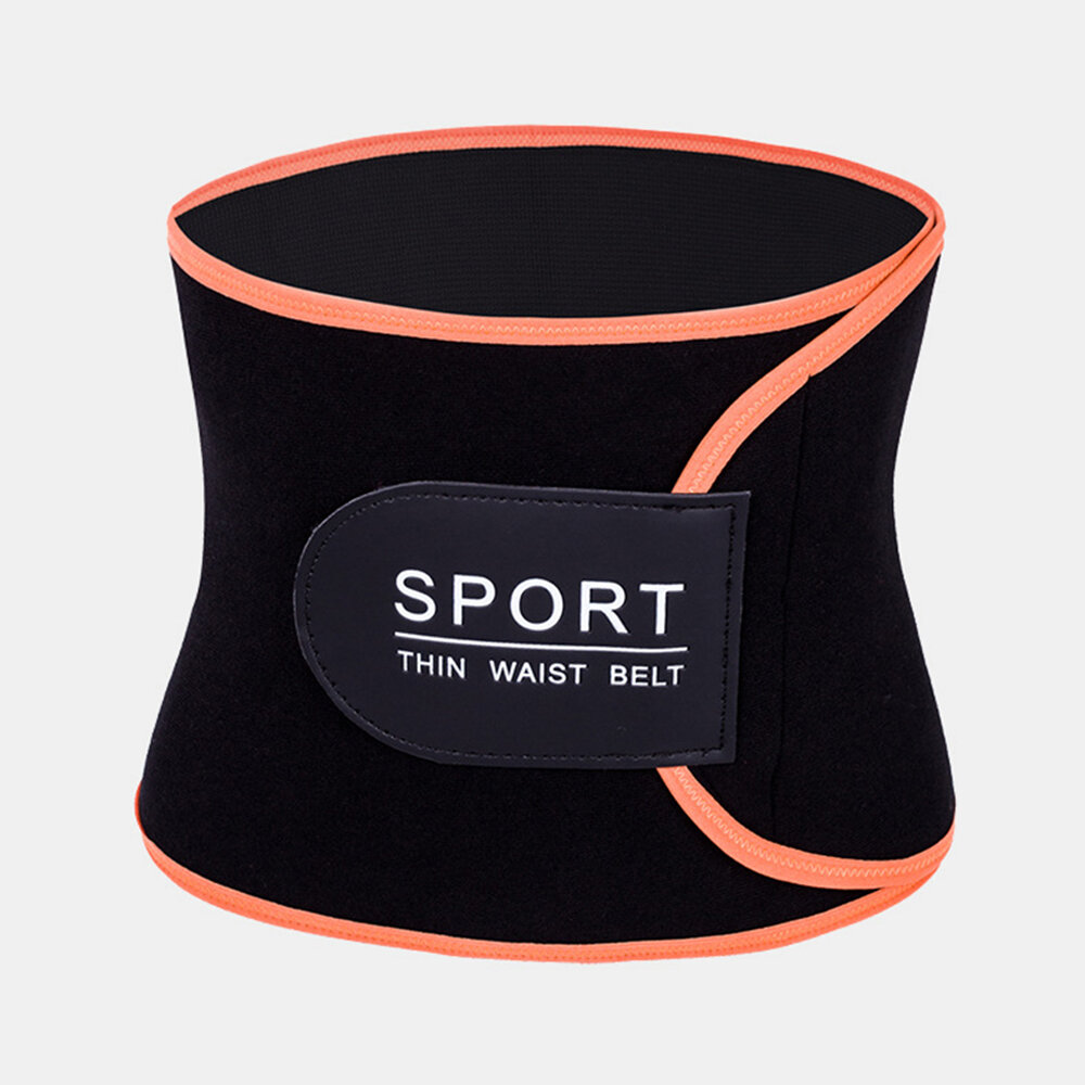 

Women Neoprene Sports Waist Trainer Burn Fat Flattern Abdomen Adjustable Shapewear, Black;orange