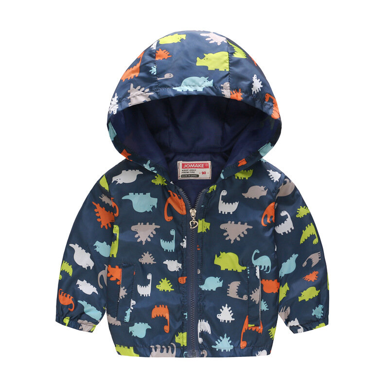 

Toddler Girl Coats Boys Animal Print Hooded Jacket For 2Y-9Y, 1;2;3;4;5;6;7;8