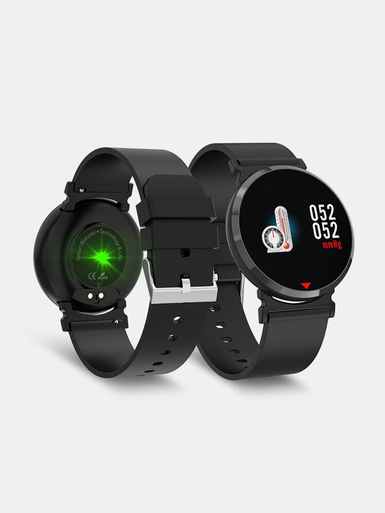 Business Style Smart Watch HD Großbildschirm Watch Blutdruck-Sauerstoffmonitor Aktivitätsmonitor Handgelenk Band