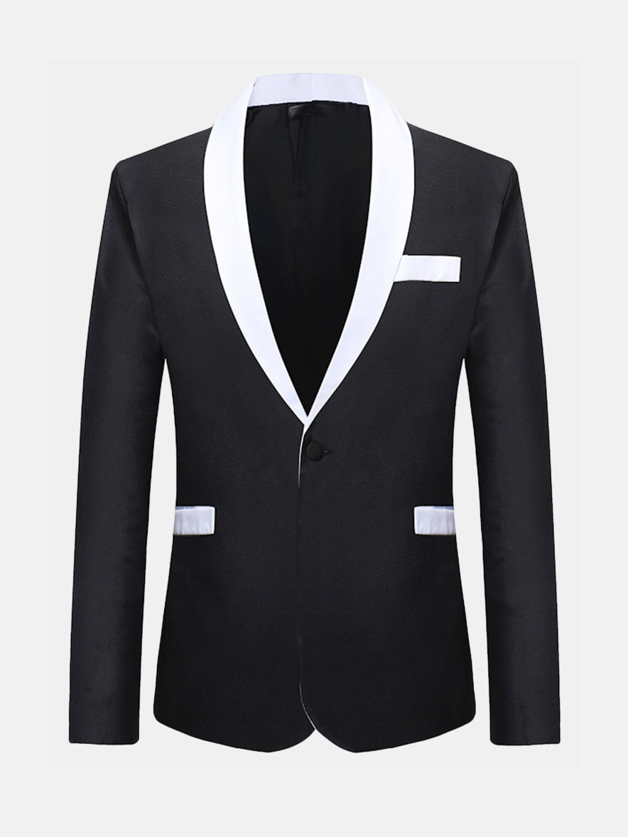 Business Formal Fashion Long Sleeve Thin Slim Fit Blazer Suit