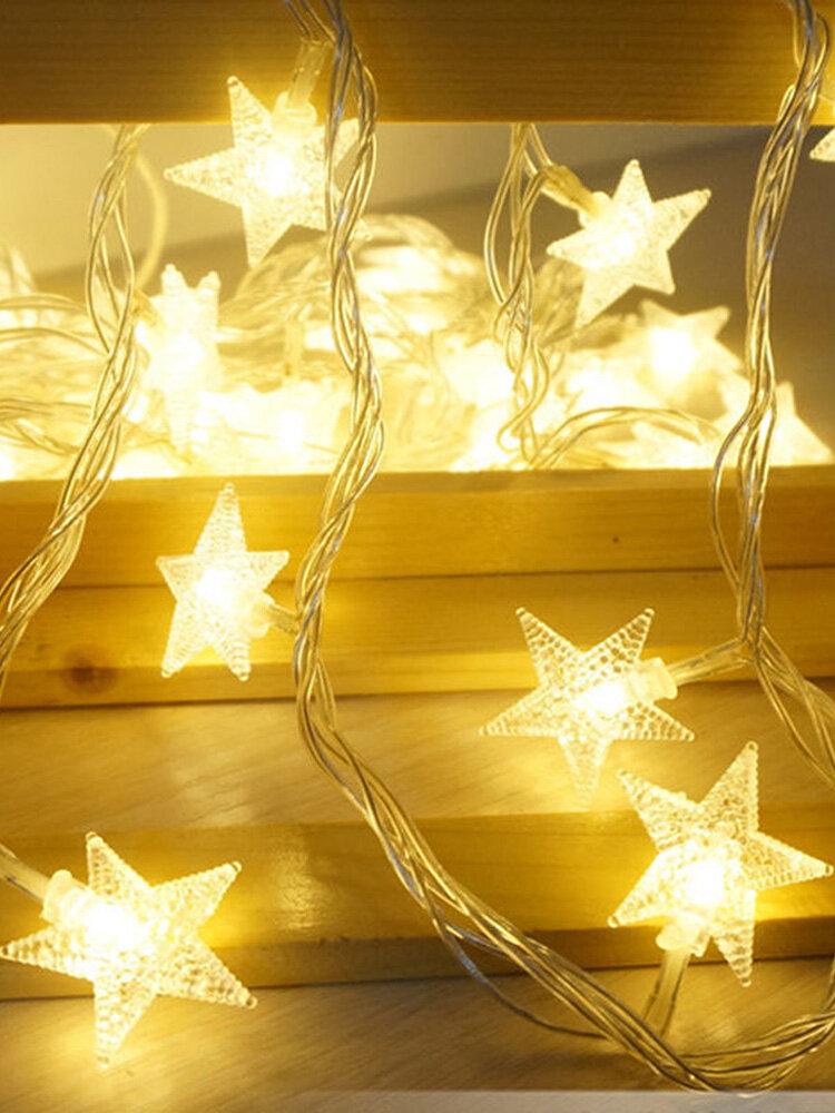 Christmas LED Star Lights Fairy String Lamp Xmas Party Home Room Decoration US 