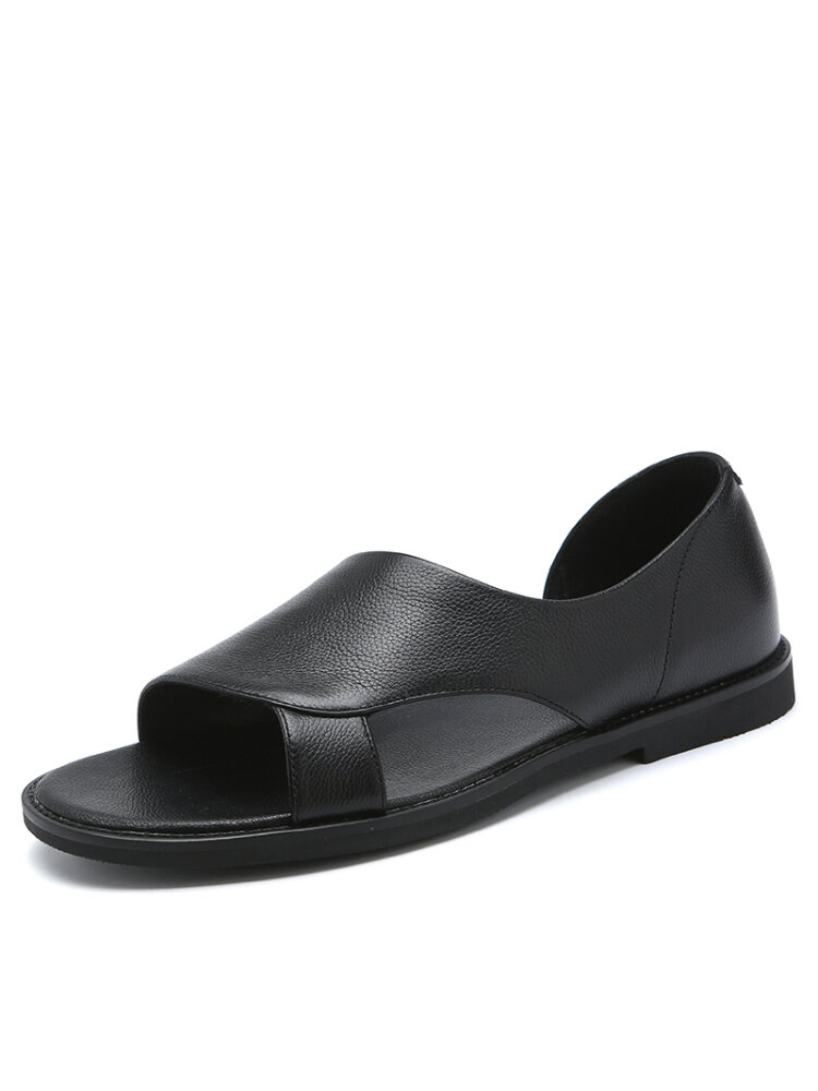 Men Outdoor Soft Slip On Black Hole Sandals
