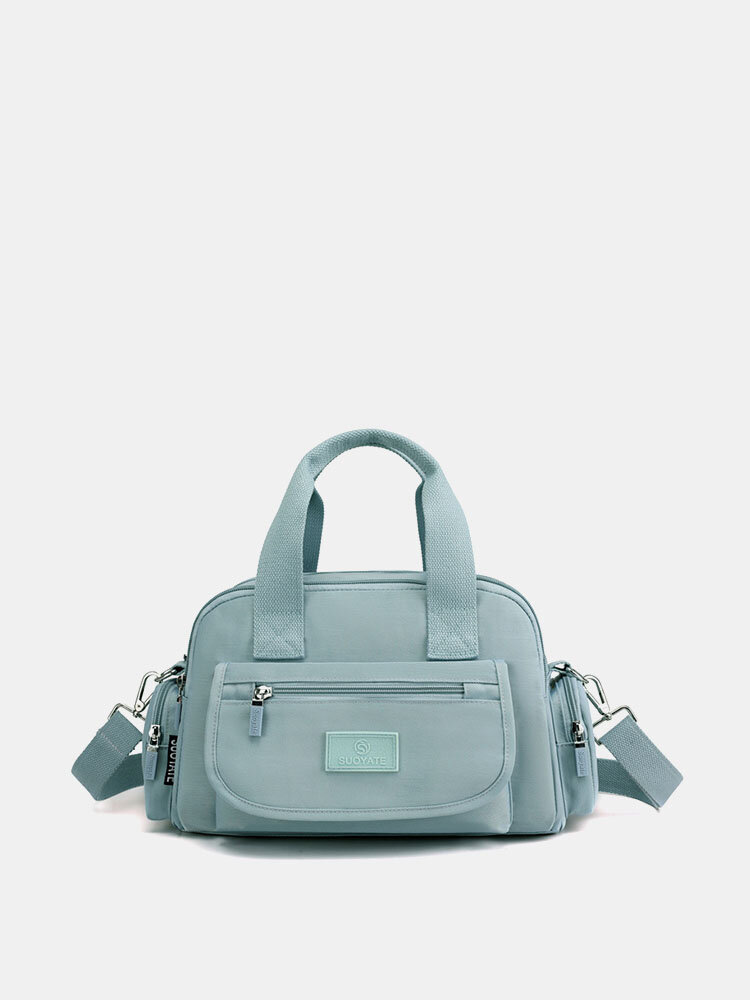 Women Fashion Nylon Waterproof Multi-Pockets Crossbody Bag Handbag