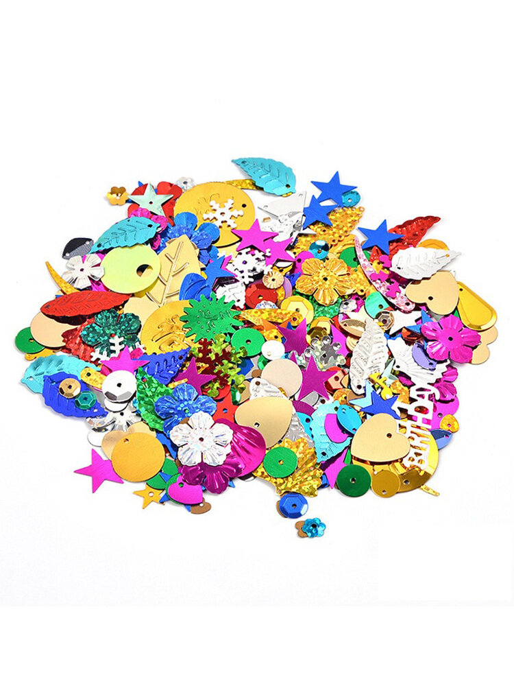 Mixed Plating Sequins DIY Handcraft Materials Shell Floral Star Sequins Early Education Handmade Toy