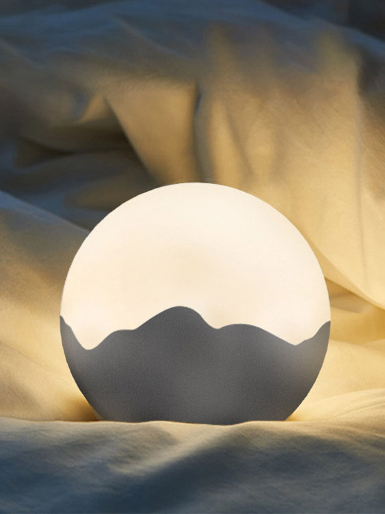 1 Pc LED Dimming Moon Lamp Creative Pat Cabinet Light Bedside Light Bedroom Decoration Wall Lamp Round Night Light