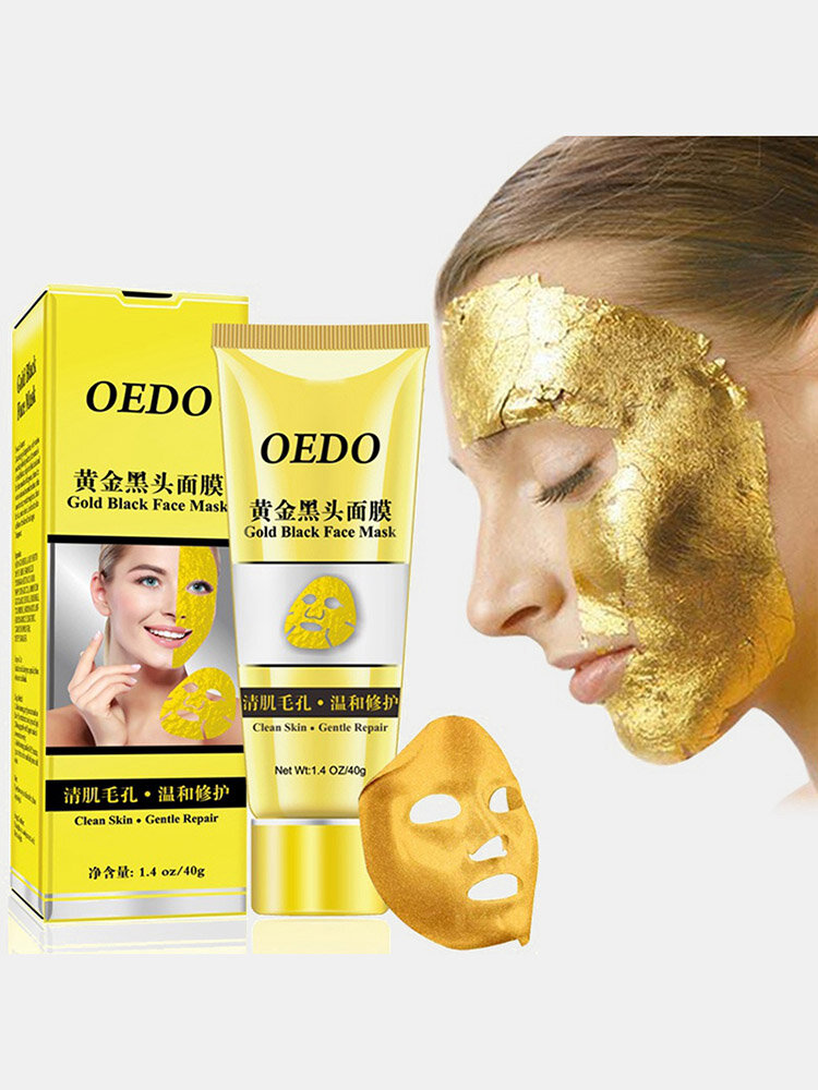 Rasgo facial para remoção de cravos dourados Máscara Creme facial de limpeza Máscara cuidados faciais